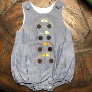 NWT baby boy chambray bubble 12m